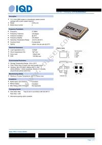 LFXTAL069405REEL Datasheet Cover