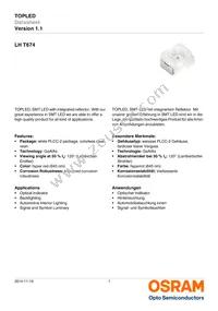 LH T674-M1P2-1-Z Datasheet Cover