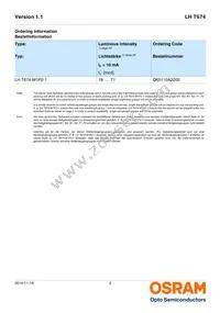 LH T674-M1P2-1-Z Datasheet Page 2