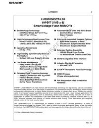 LH28F008SCT-L85 Datasheet Page 5