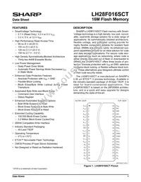 LH28F016SCT-L95 Datasheet Cover