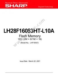 LH28F160S3HT-L10A Datasheet Cover