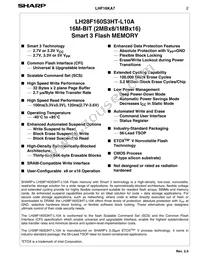 LH28F160S3HT-L10A Datasheet Page 4