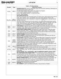 LH28F160S5HT-TW Datasheet Page 8