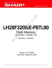 LH28F320BJE-PBTL90 Datasheet Cover