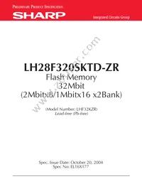 LH28F320SKTD-ZR Datasheet Cover