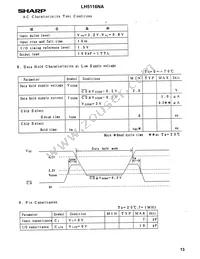 LH5116NA-10 Datasheet Page 13