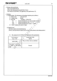 LH5116NA-10F Datasheet Page 16