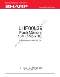 LHF00L29 Datasheet Cover