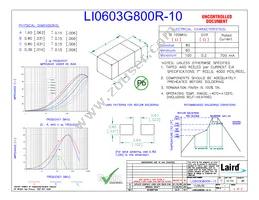 LI0603G800R-10 Datasheet Cover