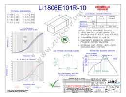 LI1806E101R-10 Datasheet Cover