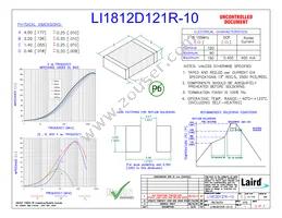 LI1812D121R-10 Datasheet Cover