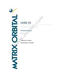 LK402-25-VPT Datasheet Cover