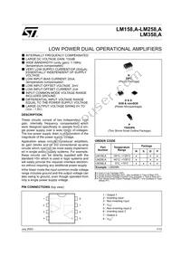 LM158APT Datasheet Cover