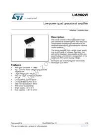 LM2902WYDT Datasheet Cover