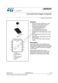 LM2903HYPT Datasheet Cover