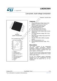 LM2903WHYST Datasheet Cover