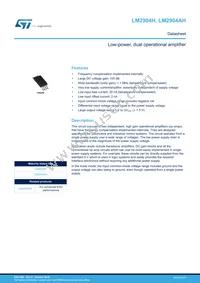 LM2904AHYPT Datasheet Cover
