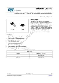 LM317MT Datasheet Cover