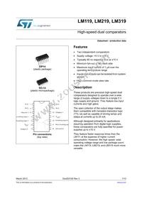 LM319D Datasheet Cover