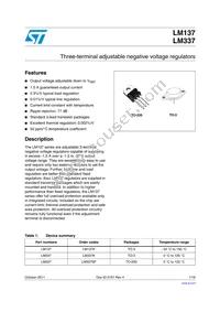 LM337K Datasheet Cover