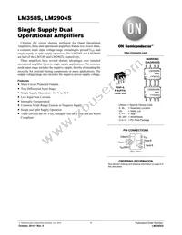 LM358SNG Datasheet Cover