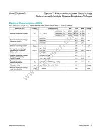 LM4050BEM3-3.0/V+T Datasheet Page 6