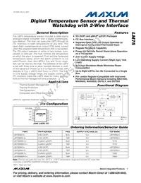 LM75BIMMX-3+T Datasheet Cover