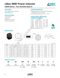 LMXS1212M330HTAS Datasheet Page 9