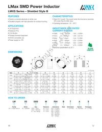 LMXS1212M330HTAS Datasheet Page 13