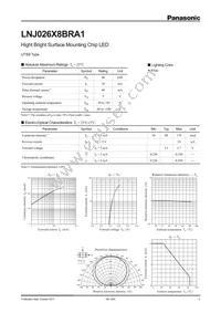 LNJ026X8BRA1 Datasheet Cover