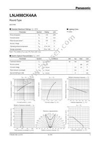 LNJ498CK4AA Datasheet Cover