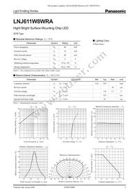 LNJ611W8WRA Datasheet Cover