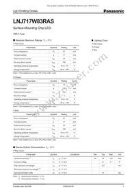 LNJ717W83RAS Datasheet Cover