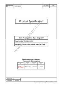 LNJ824C43RA Datasheet Cover