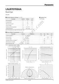 LNJ876YK6AA Datasheet Cover