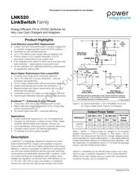 LNK520P Datasheet Cover