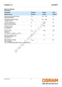 LO A67F-V2BB-24 Datasheet Page 3