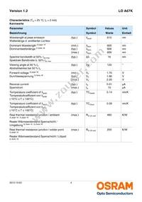 LO A67K-L1M2-24-Z Datasheet Page 4