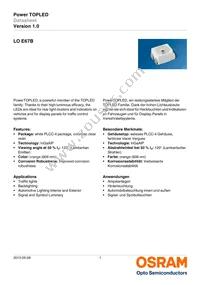 LO E67B-U2AA-24-1-Z Datasheet Cover