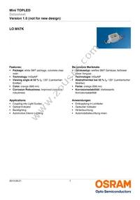 LO M47K-J2L1-24-Z Datasheet Cover