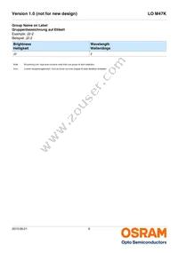 LO M47K-J2L1-24-Z Datasheet Page 6