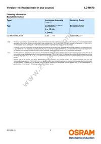 LO M670-H2L1-24-0-10-R18-Z Datasheet Page 2