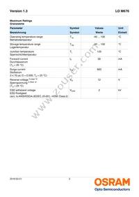 LO M676-Q2T1-24-Z Datasheet Page 3