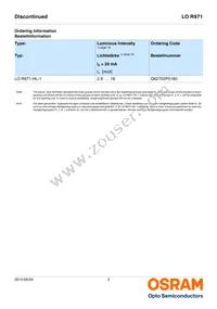 LO R971-HL-1 Datasheet Page 2