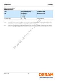 LO R976-PS-1 Datasheet Page 2