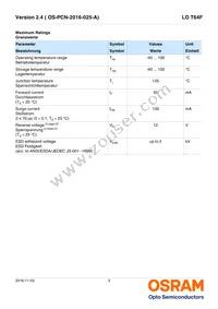 LO T64F-CBEB-24-1-Z Datasheet Page 3