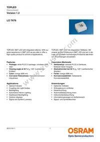 LO T676-R1S2-24-Z Datasheet Cover