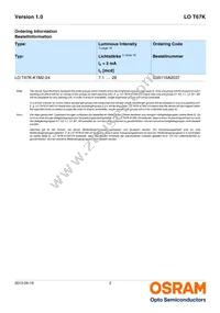 LO T67K-K1M2-24-Z Datasheet Page 2