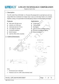 LOPL-E001W Datasheet Cover